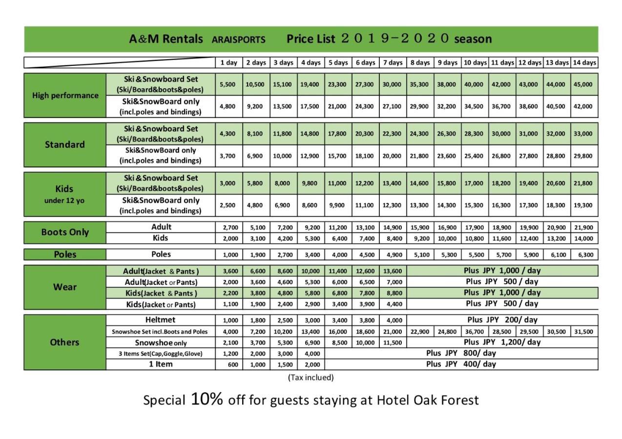 Hotel Oak Forest Hakuba Zewnętrze zdjęcie